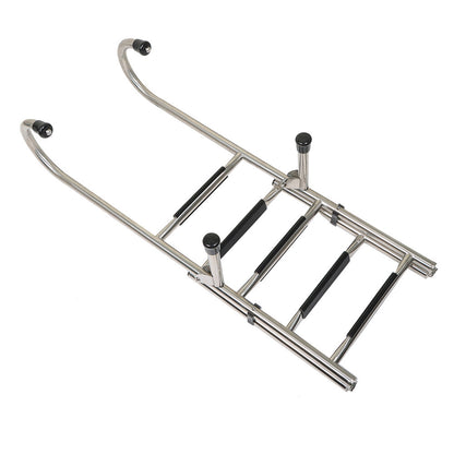 Solid Spare New 2 Step+3 Step Stainless Steel Folding Ladder Telescoping 400 lb. Limit