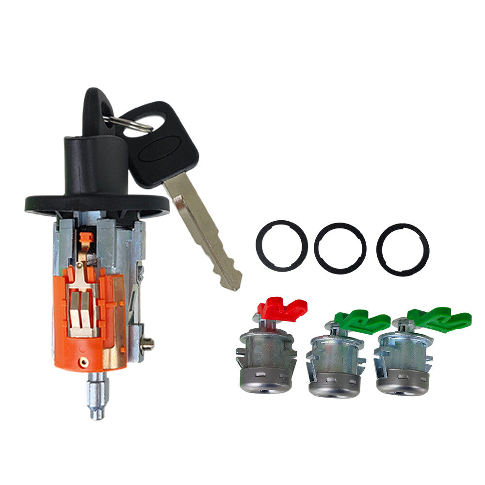 For 1997-2007 Ford F250 F150 F350 F450 Ignition & Door Lock Cylinder and 2 Keys