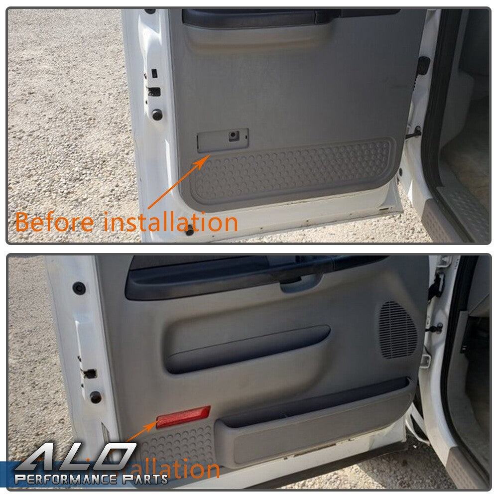 Solid Spare Fit for 1999-2007 Ford F250 F350 F450 F550 Pair Inside Door Reflector Light Lens