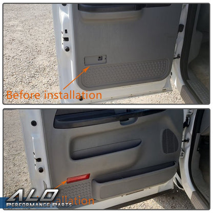 Solid Spare Fit for 1999-2007 Ford F250 F350 F450 F550 Pair Inside Door Reflector Light Lens