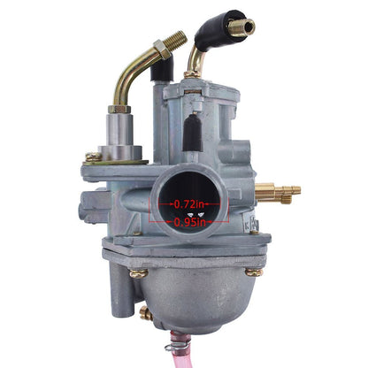Solid Spare Carburetor & Air Filter For Eton RXL70 ATV 2-Stroke Quad 4 Wheeler