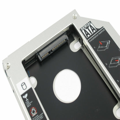 New 12.7mm For DVD/CD-ROM Optical Bay SATA 2nd SSD Hard Drive Caddy Bracket USA