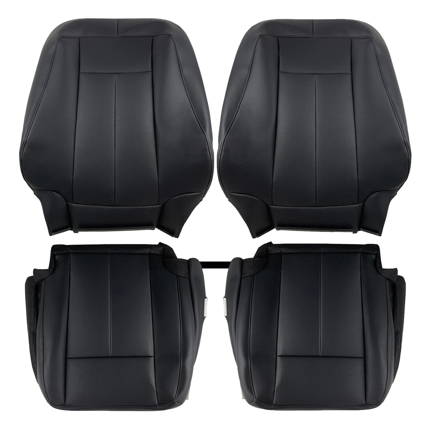 For 2007-2014 Ford Expedition Driver Passenger Bottom Top Leather Seat Cover