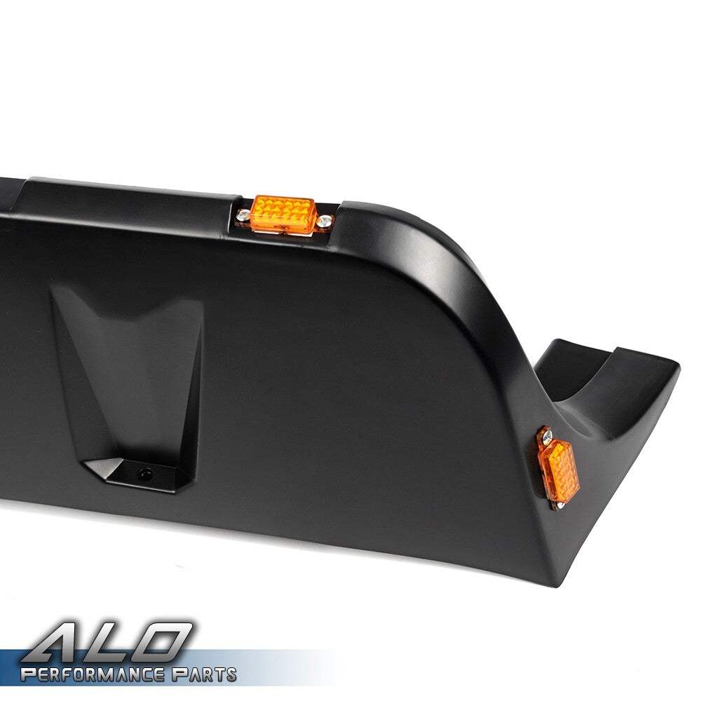 Solid Spare FIT FOR 07-18 JEEP WRANGLER JK POCKET RIVET STYLE FENDER FLARES W/ LED SIDE