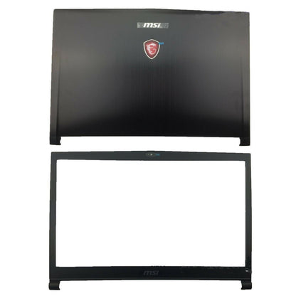 New Black LCD Back Cover Top & Front Bezel For MSI GS73 GS73VR MS-17B1 7RG-035CN