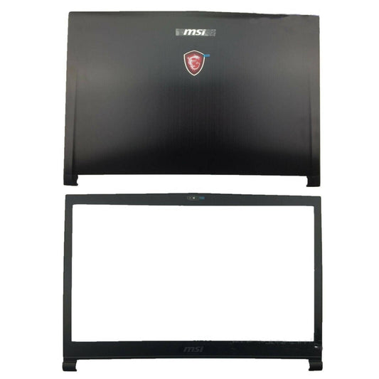 Solid Spare New Black LCD Back Cover Top & Front Bezel For MSI GS73 GS73VR MS-17B1 7RG-035CN