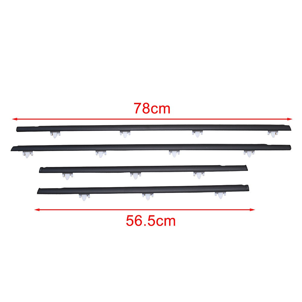 Front Rear Door Belt Glass Weatherstrip Seal For Nissan Sunny B13 Sentra Tsuru