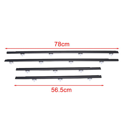 Front Rear Door Belt Glass Weatherstrip Seal For Nissan Sunny B13 Sentra Tsuru