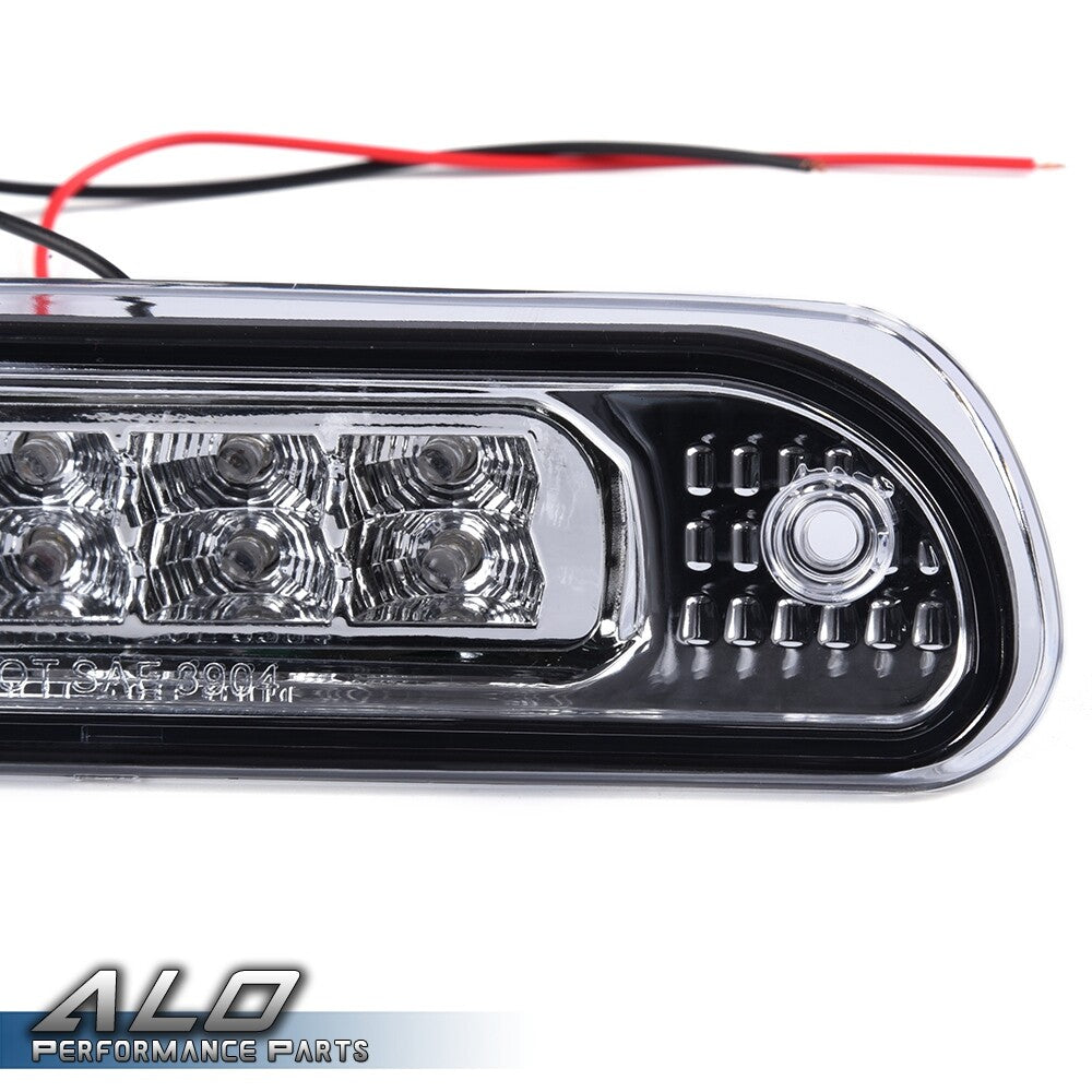 Solid Spare Fit For 99-04 Grand Cherokee Clear Lens LED 3rd Third Brake Light Tail Lamp