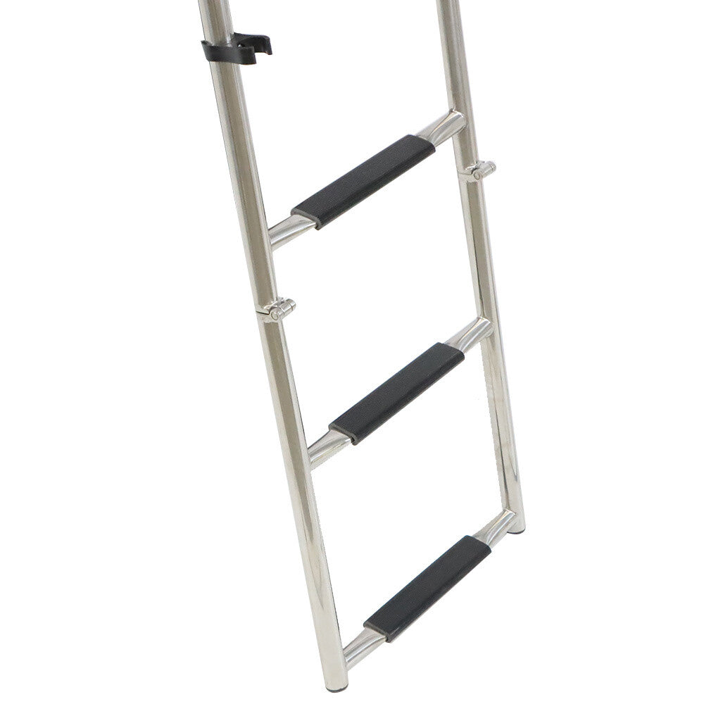 Solid Spare New 2 Step+3 Step Stainless Steel Folding Ladder Telescoping 400 lb. Limit