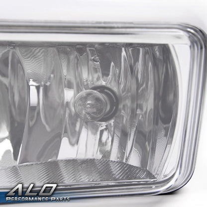 Solid Spare Fit For 07-2015 Chevy Silverado 1500 2500 3500 HD Tahoe Bumper Fog Lights Lamps