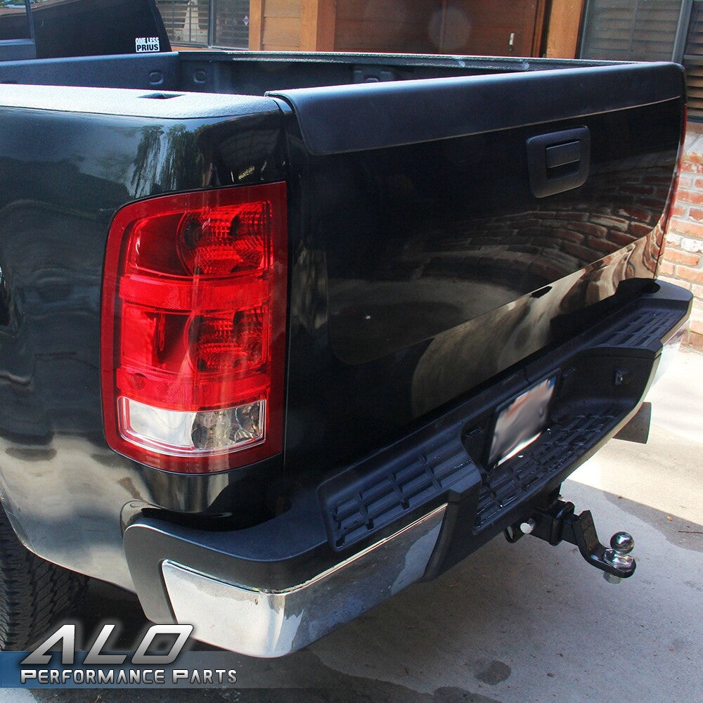 Solid Spare Fit For 99-07 Silverado 1500 GMC Sierra SL Tailgate Top Cover Protector Black