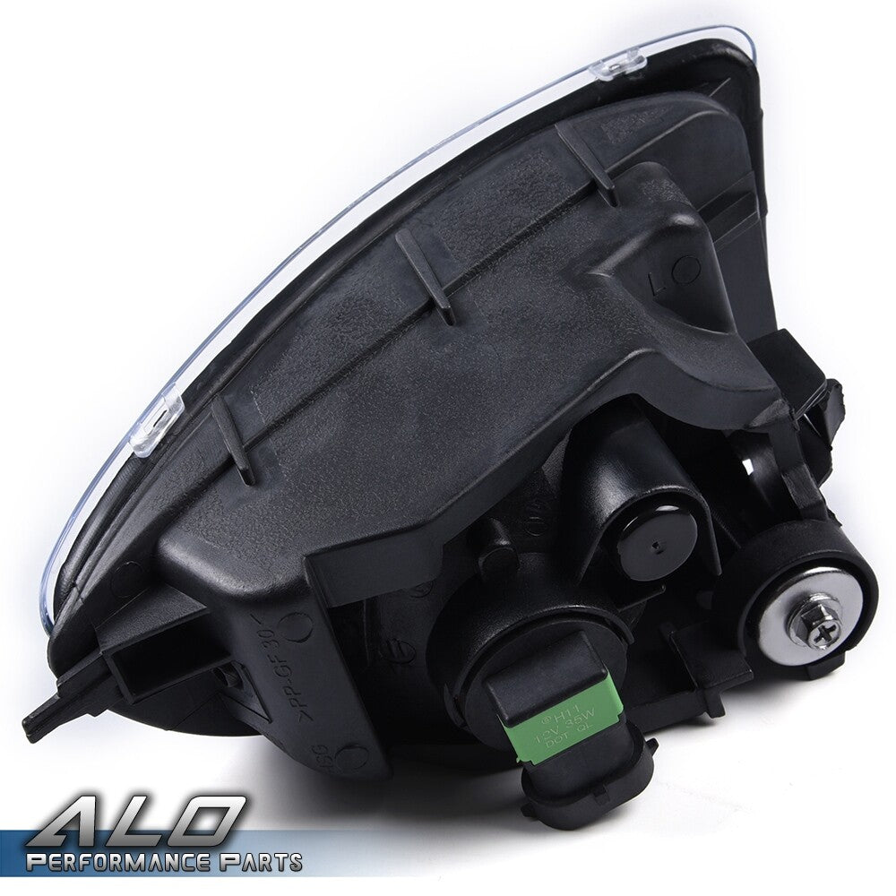 Solid Spare Fit For 04-05 Honda Civic Coupe Sedan 2/4Dr W/Switch Bulbs Clear Lens Fog Lights