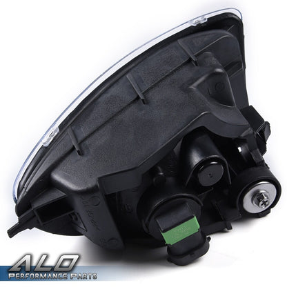 Solid Spare Fit For 04-05 Honda Civic Coupe Sedan 2/4Dr W/Switch Bulbs Clear Lens Fog Lights