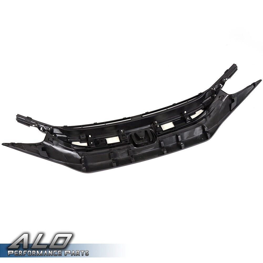 Solid Spare Fit For 2016-2018 Honda Civic Front Hood Grille Mesh Grille Factory Style New