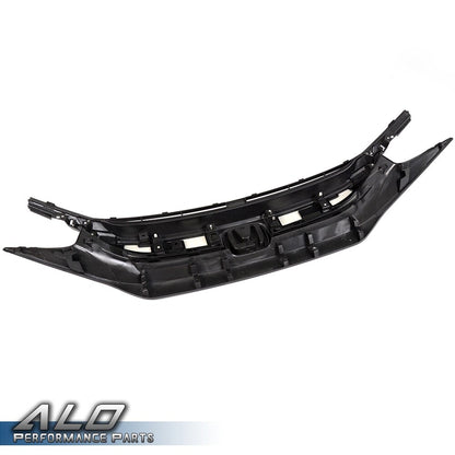 Solid Spare Fit For 2016-2018 Honda Civic Front Hood Grille Mesh Grille Factory Style New