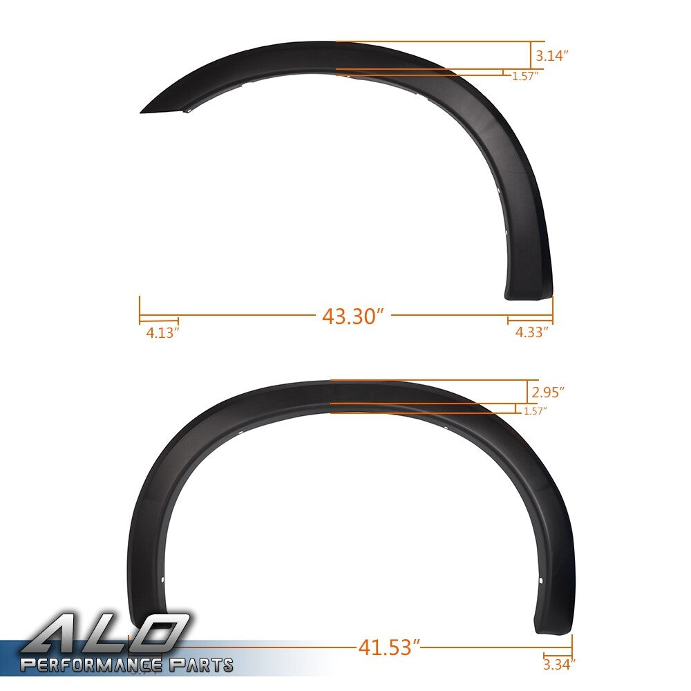 Solid Spare Fit For 1999-2007 Ford F250 F350 Super Duty Factory Style Fender Flares 4pcs