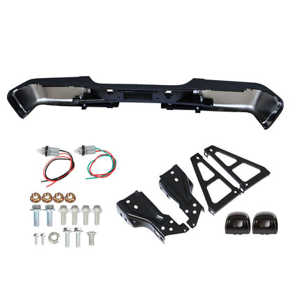Solid Spare Rear Bumper Assembly For 07-13 Chevy Silverado GMC Sierra 1500 Chrome GM1103148