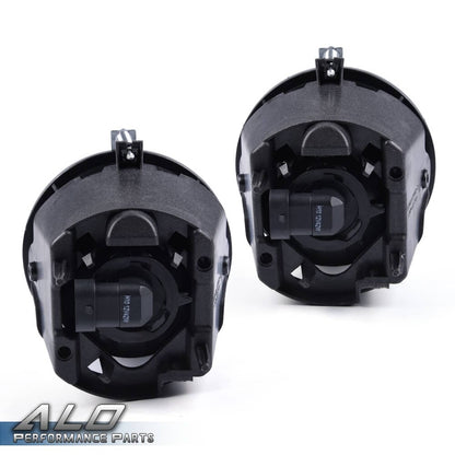 Solid Spare Fog Lights W/Bulbs Fit For 05-10 Grand Cherokee Commander Durango Dakota Smoked