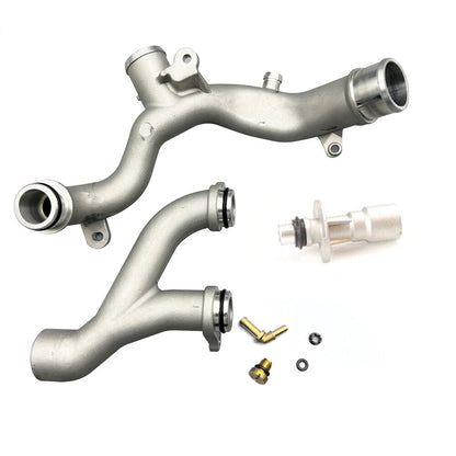 Upgraded Metal Coolant Outlet Pipes For Jaguar Land Rover 3.0L 5.0L Oil cool