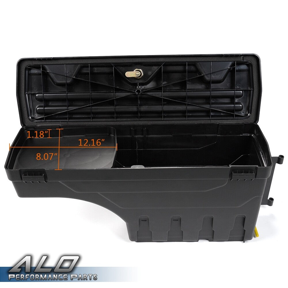 Solid Spare Fit For 2015-2019 Ford F150 Pickup Truck Bed Right Side Rear Storage Box Toolbox