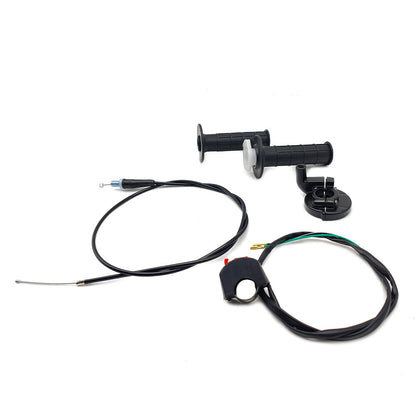 Bike Throttle Hand Grips Cable Clamp Kit For Coleman CT200U Trail 200 Mini 196cc