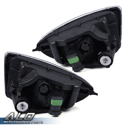 Solid Spare Fit For 04-05 Honda Civic Coupe Sedan 2/4Dr W/Switch Bulbs Clear Lens Fog Lights