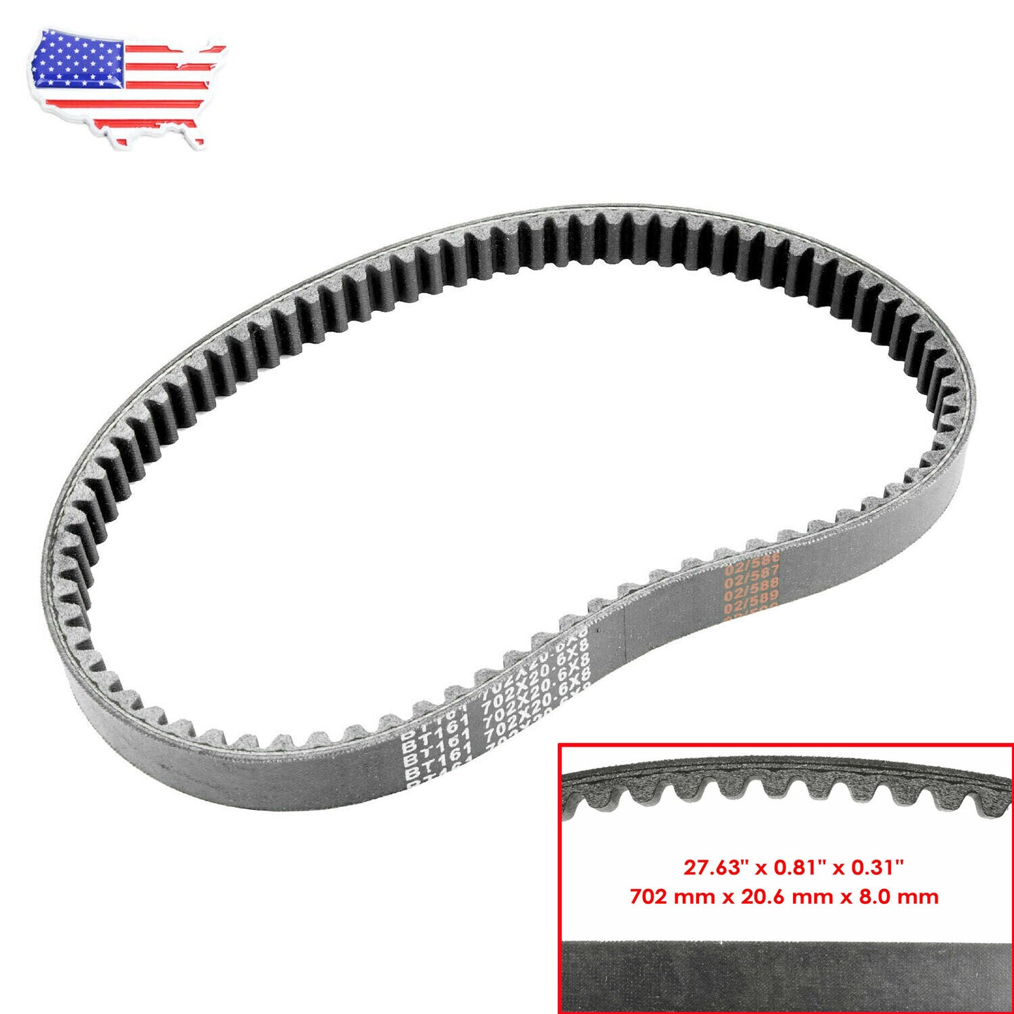 For John Deere D105 E100 X105 X106 GT37419 AUC13704 General Transmission Belt US