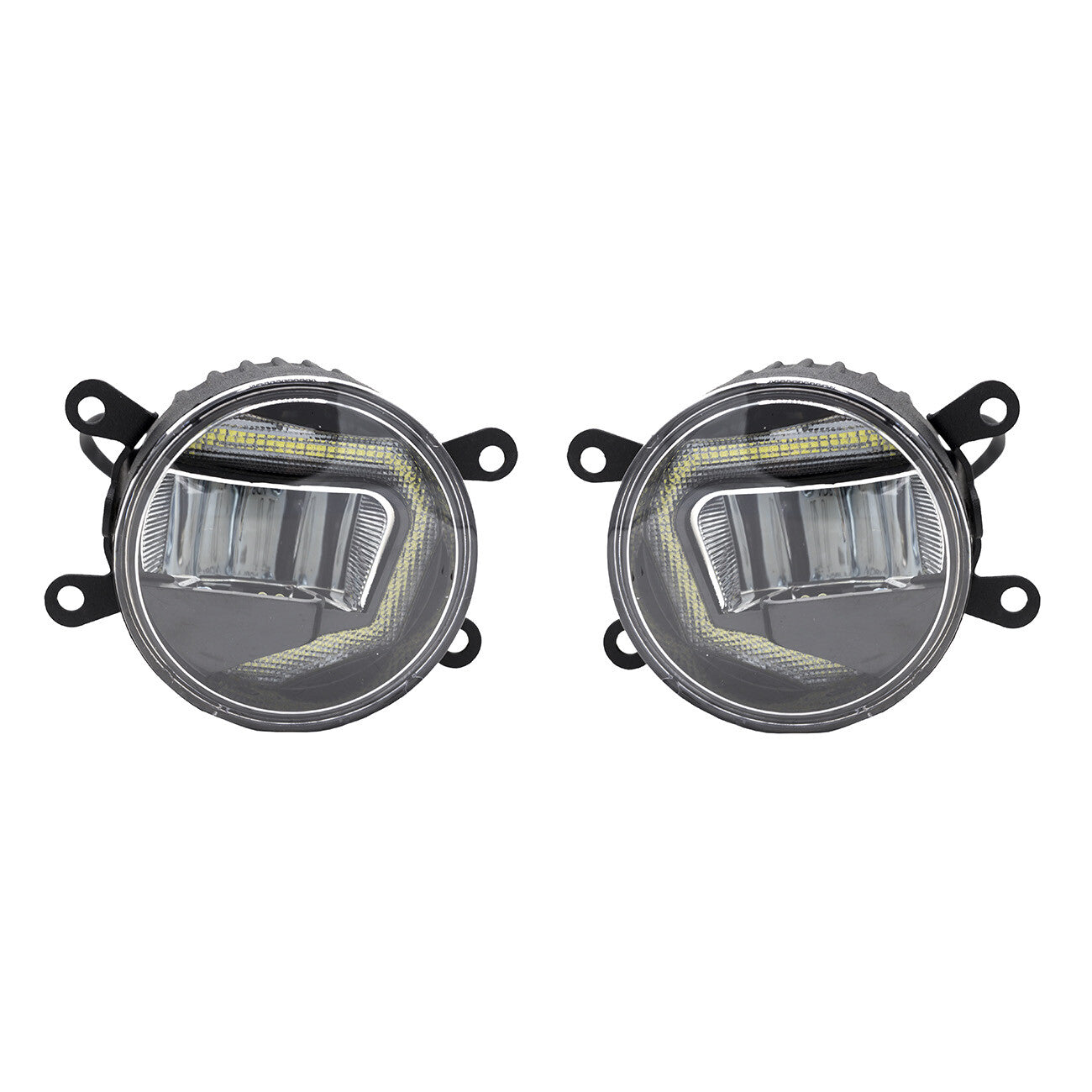 Fit 2017-2021 Honda Civic Type R Fog Light Lamp Covers+LED Fog Lights Lamps