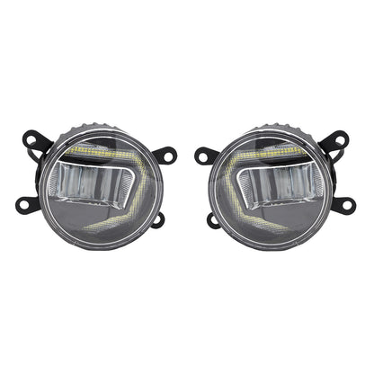 Fit 2017-2021 Honda Civic Type R Fog Light Lamp Covers+LED Fog Lights Lamps