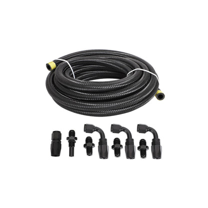 Automatic Transmission Cooler Line Kit For GM 4L80E 6AN Nylon Steel Braided Line