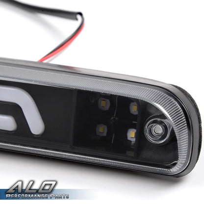 Solid Spare Fit For 2019-016 Ford Super Duty F-250 F-350 Black LED 3rd Brake + Cargo Light