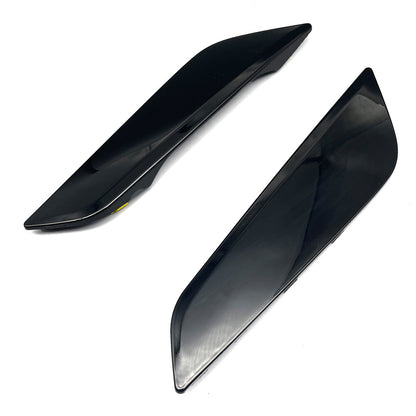 Pair Gloss Black Fender Duct Trim Left&Right Side For 2017-2020 BMW G30 5 Series