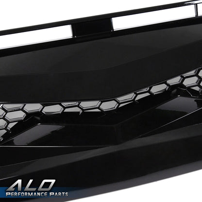 Solid Spare Fit For 2016-2021 Honda Civic Battle Style Sedan Front Bumper Grille Hood ABS