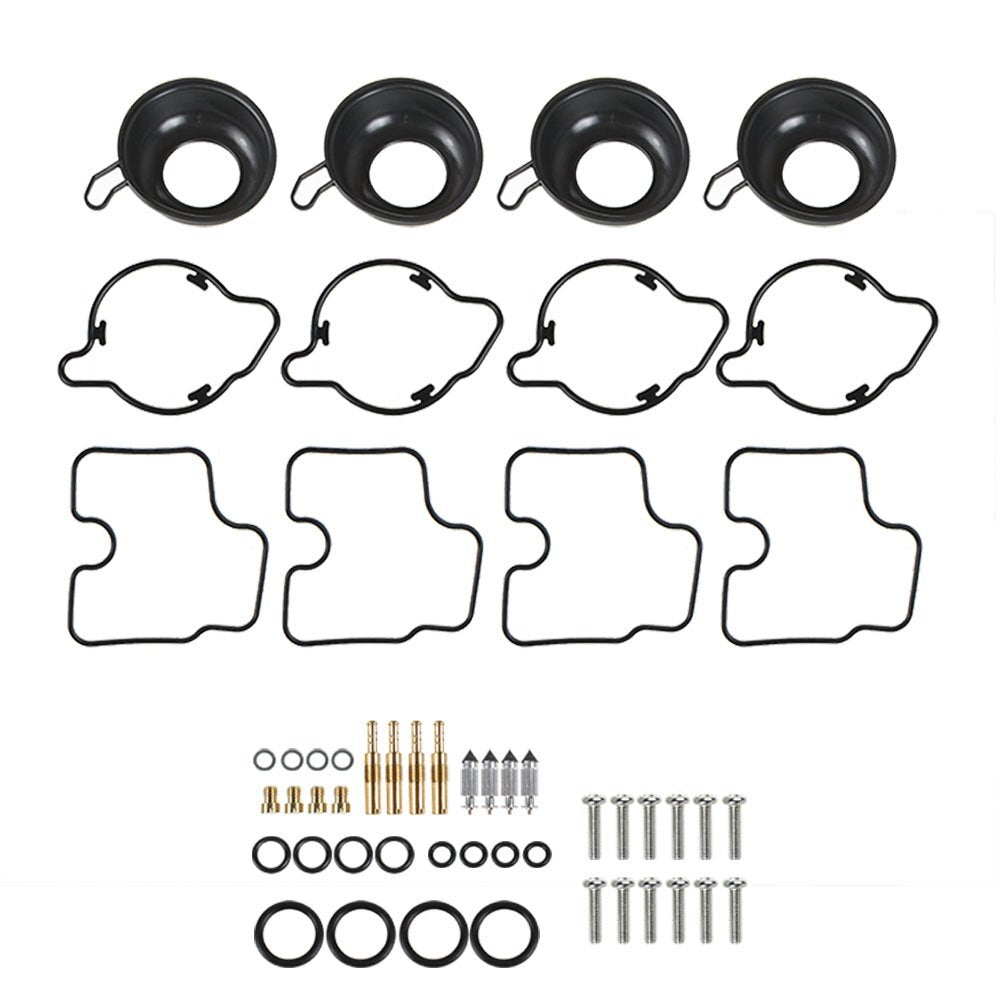 Solid Spare 4Pcs Carburetor Repair Kit Plunger Diaphragm Part For Honda CBR600 F4