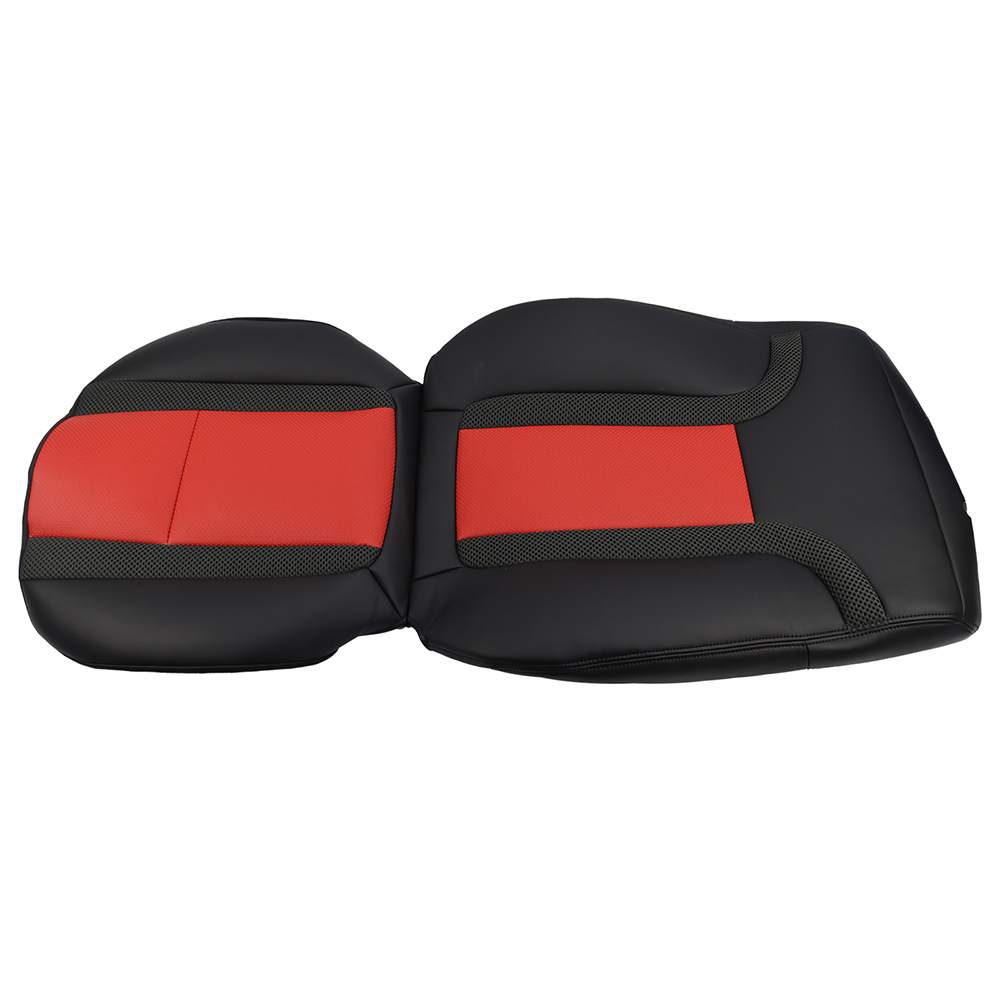 For 2010 -2014 Ford F150 Raptor SVT Black & Red Syn. Driver Leather Seat Cover