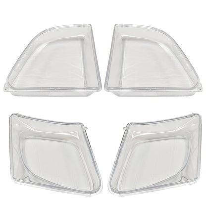 For Lexus LX470 1998-2007 Headlight Clear Lens Cover Housing+Seal Glue W/O Bulbs
