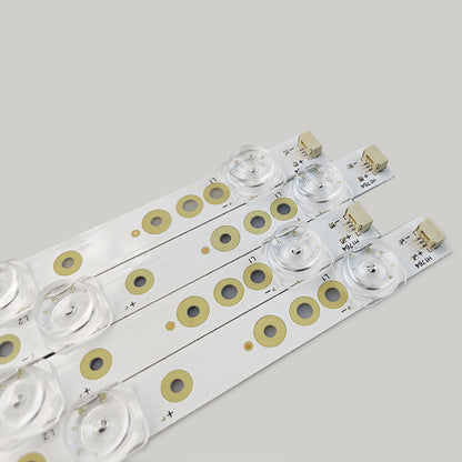 LED Strips(4) for 50S421 50S423 TCL-GIC-50D6-3030-4X7-LX20180417 4C-LB5007-ZM03J