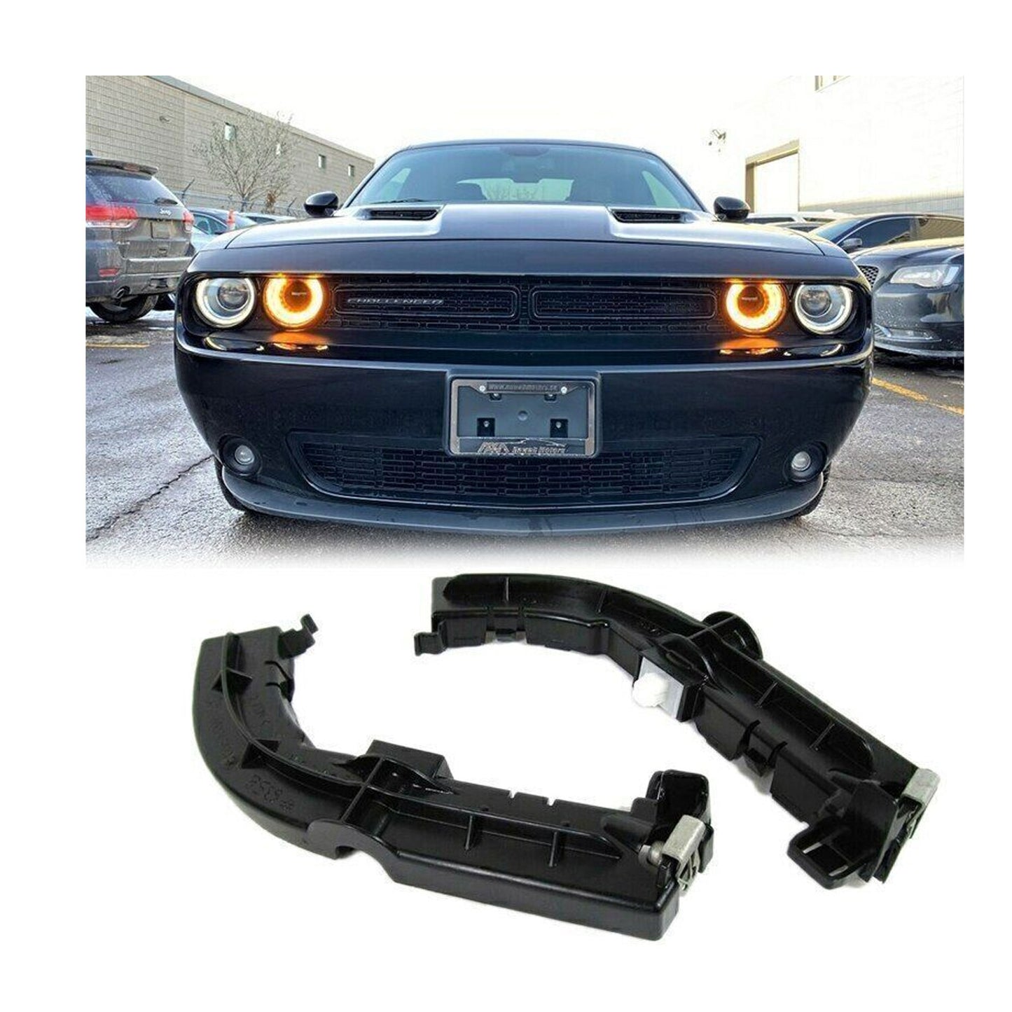 For 2PCS 2008-2020 Dodge Challenger Front Left & Right Bumper Support Brackets