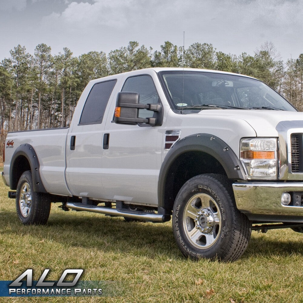 Solid Spare Fit For 99-07 Ford F250 F350 Super Duty Pocket Rivet Bolt-On Fender Flares