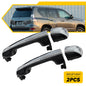 Rear Left and Right Outside Door Handle Black+Chrome For 2010-2021 Lexus GX460