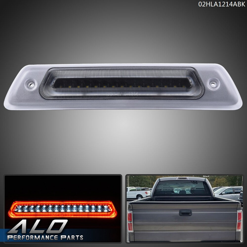 Solid Spare Fit For Ford F-150 2009-2014 Clear Rear Third 3rd Brake Light Roof Cargo Lamp