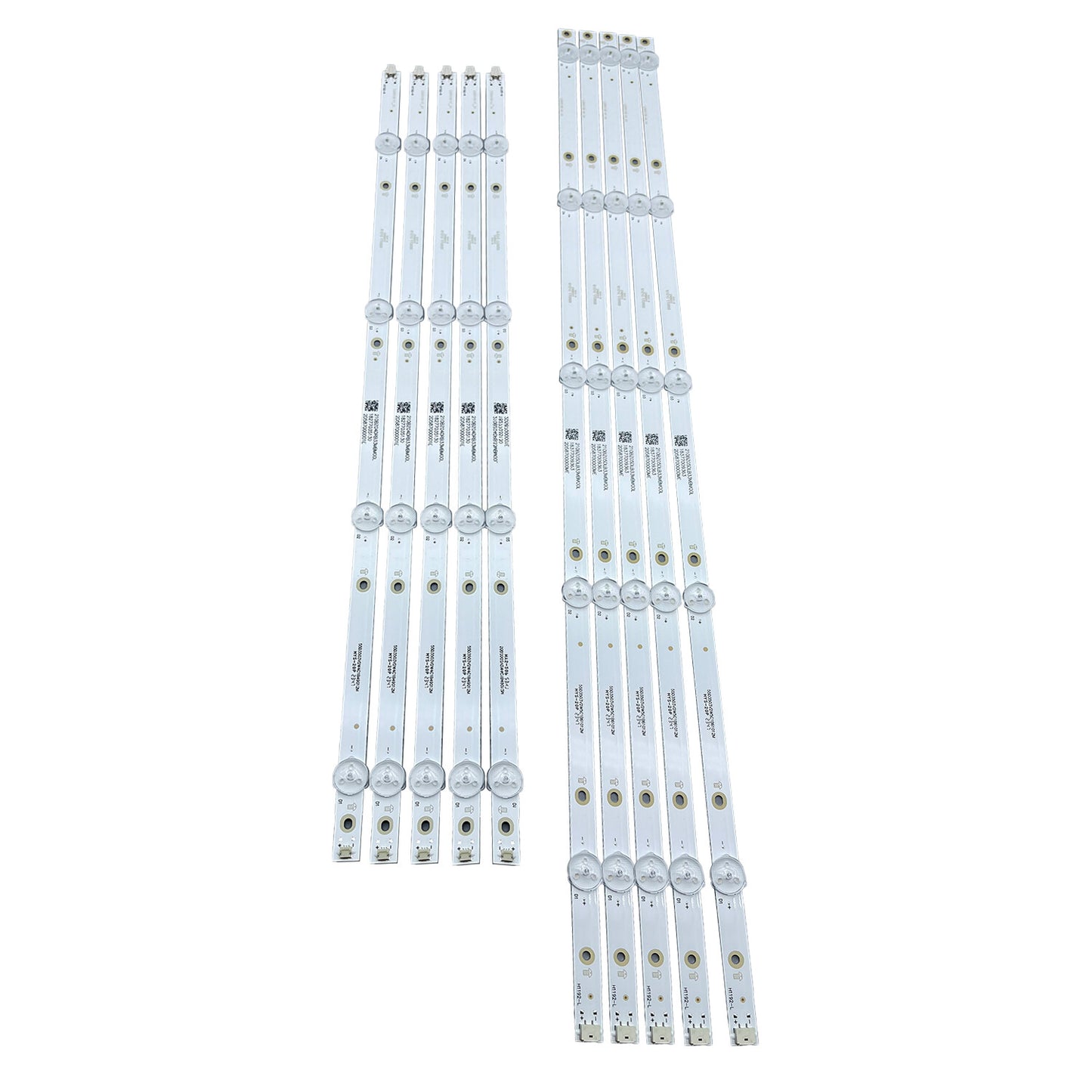 10pcs LED Strips For INSIGNIA NS-55DF710NA21 NS-55DF710NA19 LB55135 V0