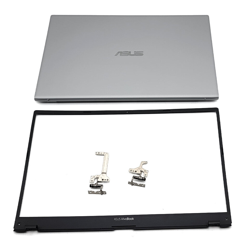 For ASUS VivoBook X512 X512U V5000F Top LCD Back Cover+Front Bezel+Hinges Sliver