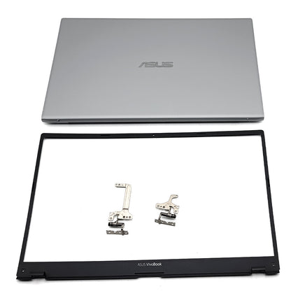 For ASUS VivoBook X512 X512U V5000F Top LCD Back Cover+Front Bezel+Hinges Sliver