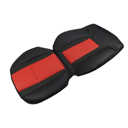 For 2010 -2014 Ford F150 Raptor SVT Black & Red Syn. Driver Leather Seat Cover