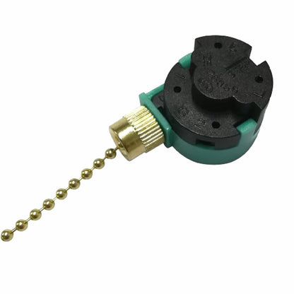 For ZING EAR ZE-268S6 Pull Chain Switch 4Wire 3 Speed Ceiling Fan Switch 6A 125V