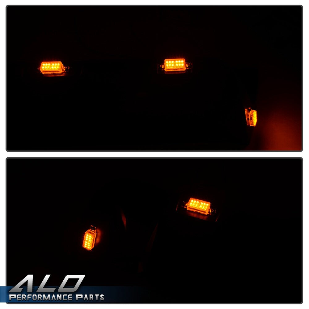 Solid Spare FIT FOR 07-18 JEEP WRANGLER JK POCKET RIVET STYLE FENDER FLARES W/ LED SIDE