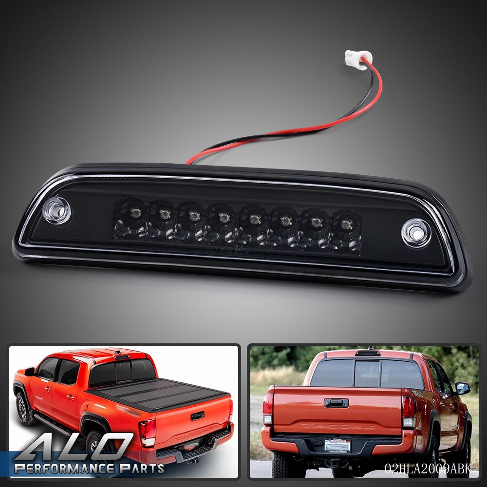 Solid Spare Fit For Toyota Tacoma 95-17 Rear Third 3rd Brake LED Light Lamp Clear Lens