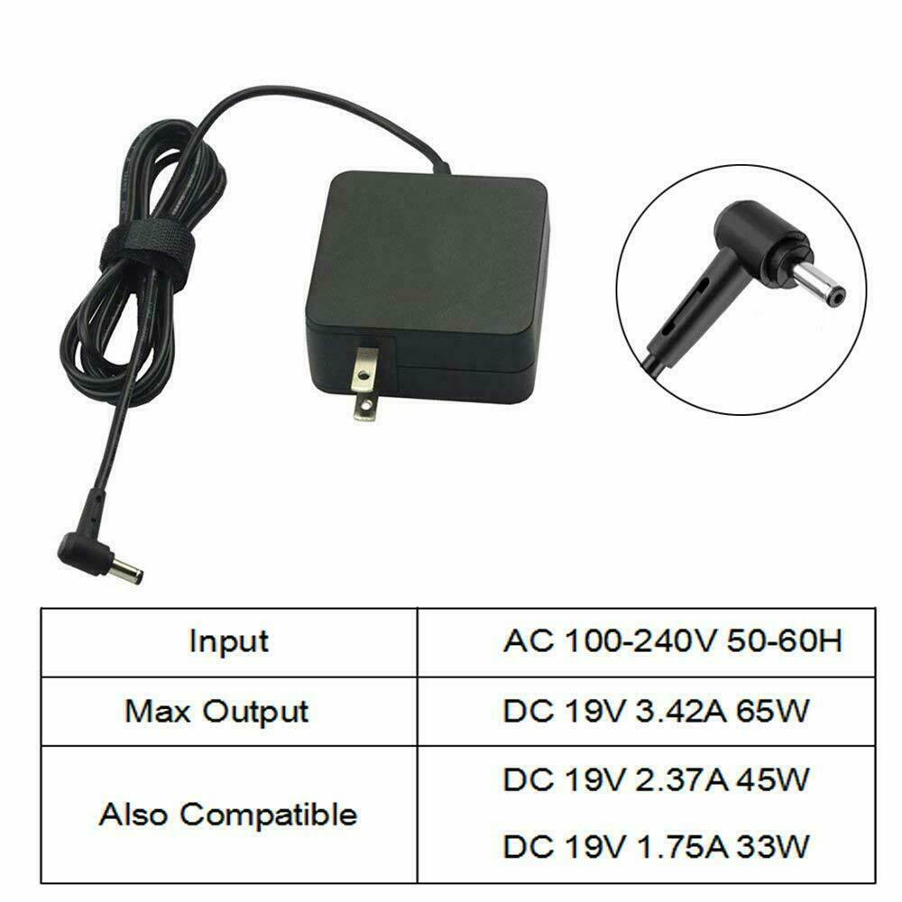 New 65W AC Adapter Charger For Asus Zenbook UX32V UX32VD UX305F X200M ADP-65DW